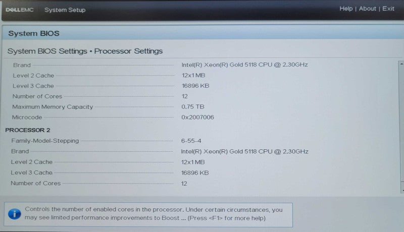 Dell PE VXRAIL E560F 2x Xeon Gold 5118 2.30GHZ 32GB DDR4 HBA330 Mini READ _
