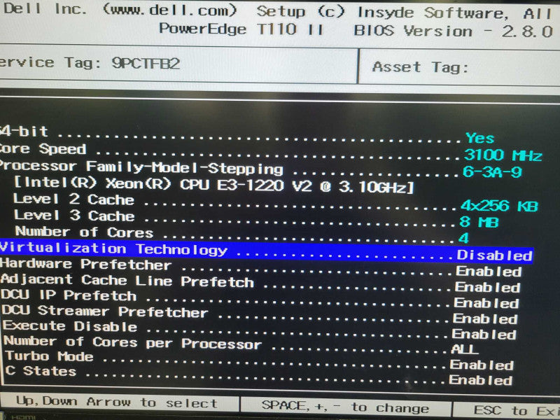 Dell PowerEdge T110 II - Xeon E3-1220 v2 16GB DDR3 NO HDD PERC H200A 305W PSU %