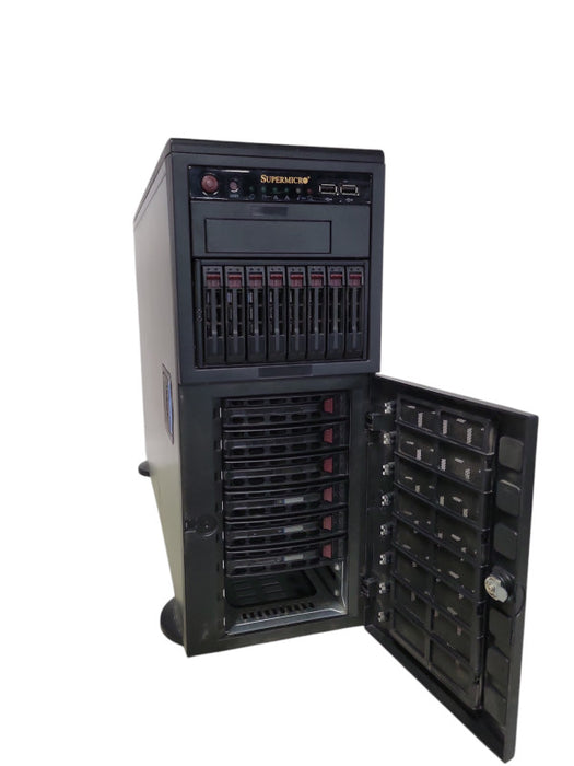 supermicro X10DRH-C/i 2x Xeon E5-2630v3 2.40Ghz 128GB DDR4 8x 1TB HDDs 1x PSU _