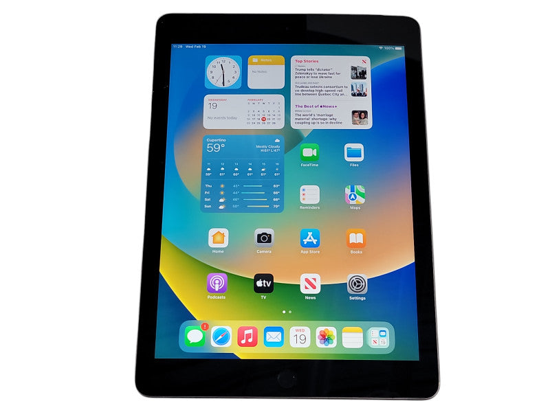 Apple iPad 5th Gen - 128GB - Space Gray [A1823 | Wifi + Cellular | Read] (