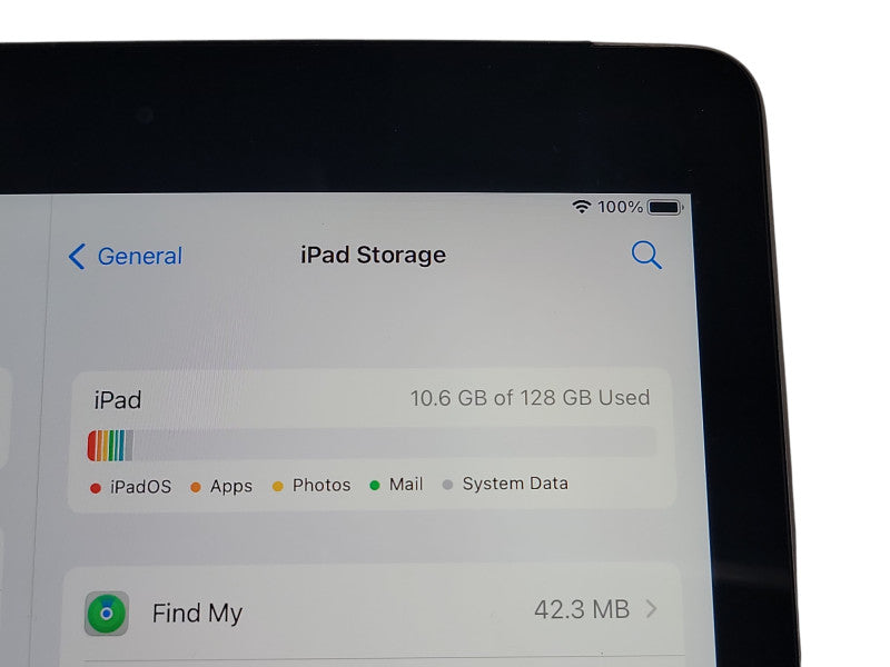 Apple iPad 5th Gen - 128GB - Space Gray [A1823 | Wifi + Cellular | Read] (