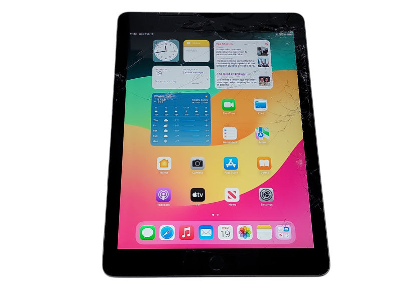 Apple iPad 6th Gen - 128GB - Space Gray [A1954 | Wifi + Cellular | Read] (