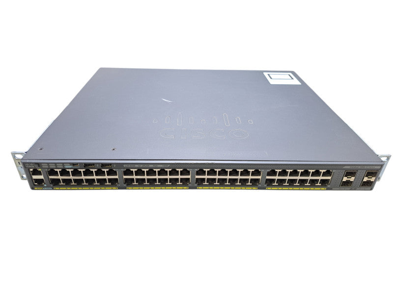 Cisco WS-C2960X-48FPS-L V04 | 48-Port Gigabit PoE+ 740W Switch | 4x SFP