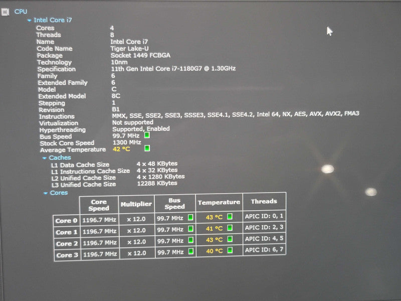 Lenovo ThinkPad X1 Titanium Gen 1 i7-1180G7 16GB RAM 256GB SSD  β Lap200