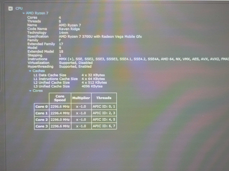 Lenovo ThinkPad E595 Ryzen 7 3700U 16GB DDR4 256GB SSD  Qβ Lap200