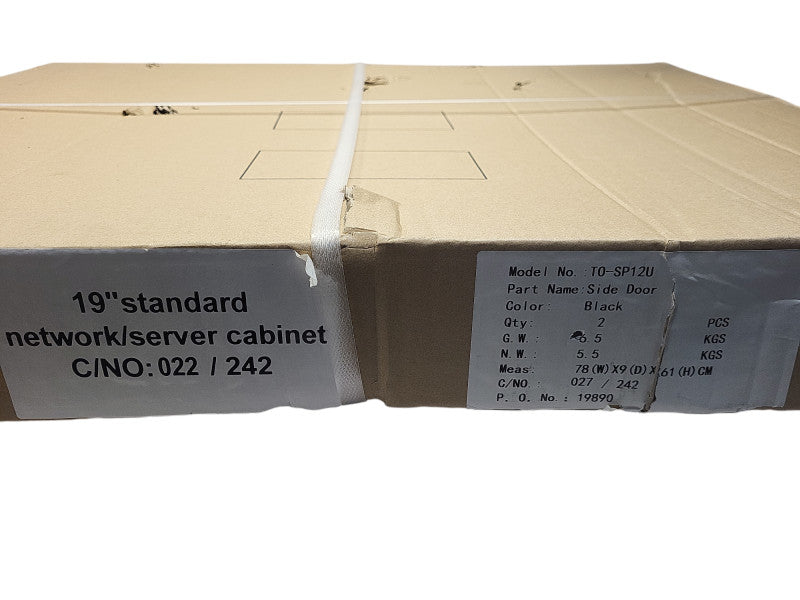 New 19" standard network/server cabinet c/no:022/242 Side door T0-SP12U $