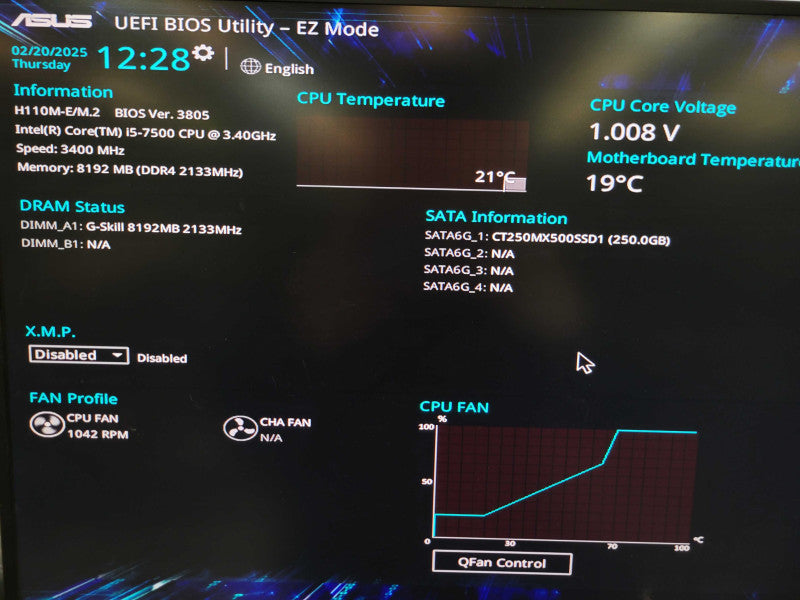 Intel Core i5-7500 ASUS H110M-E/M.2 8GB DDR4 + I/O Plate %