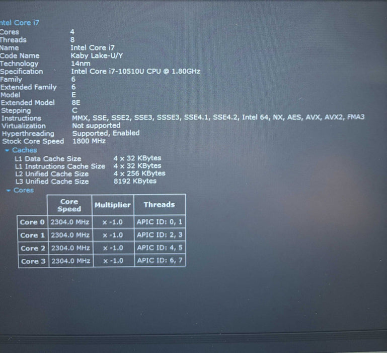 Lenovo ThinkPad L14 i7-10510U 16GB 256SSD No Power Adapter READ!  Lap200