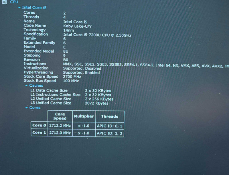 Lenovo ThinkPad X1 Carbon i5-7200U 8GB 256SSD No Power Adapter READ!  Lap200