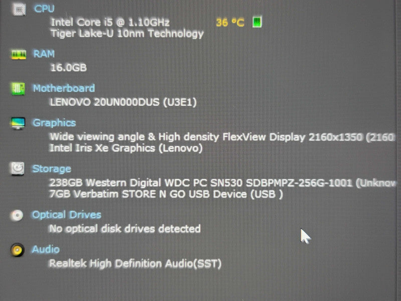 Lenovo ThinkPad X1 Nano i5-1130G7 16GB RAM 256GB SSD 2K Display !  β Lap200