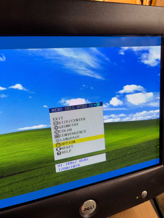 17'' DELL FLATSCREEN CRT MONITOR P793 READ!