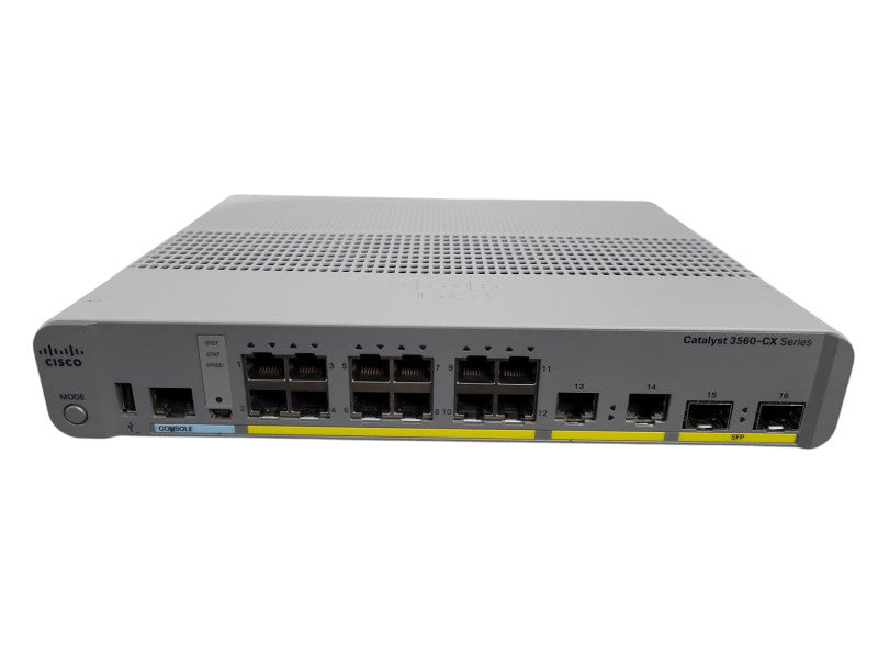 Cisco WS-C3560CX-12TC-S 14-Port Gigabit Ethernet 2xSFP Network Switch  !