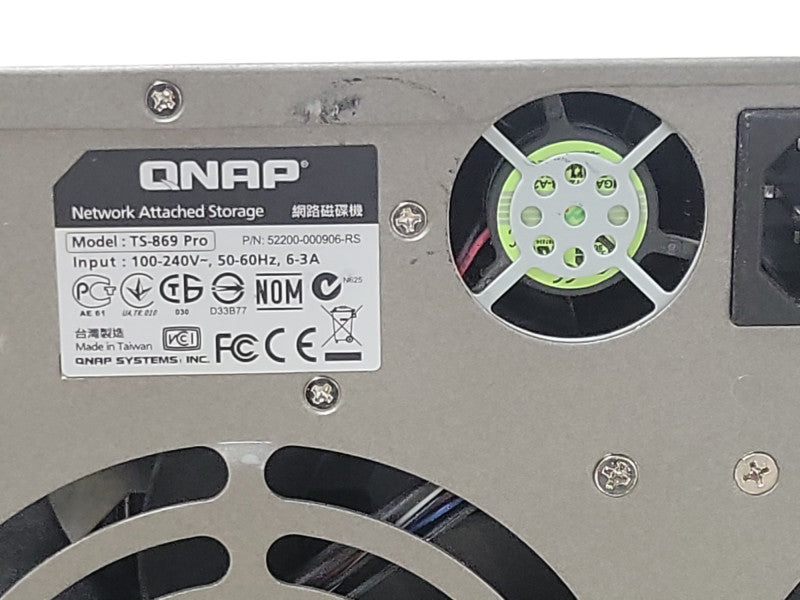 QNAP TS-869-Pro 8-Bay NAS with 8x 2TB Hard drives _