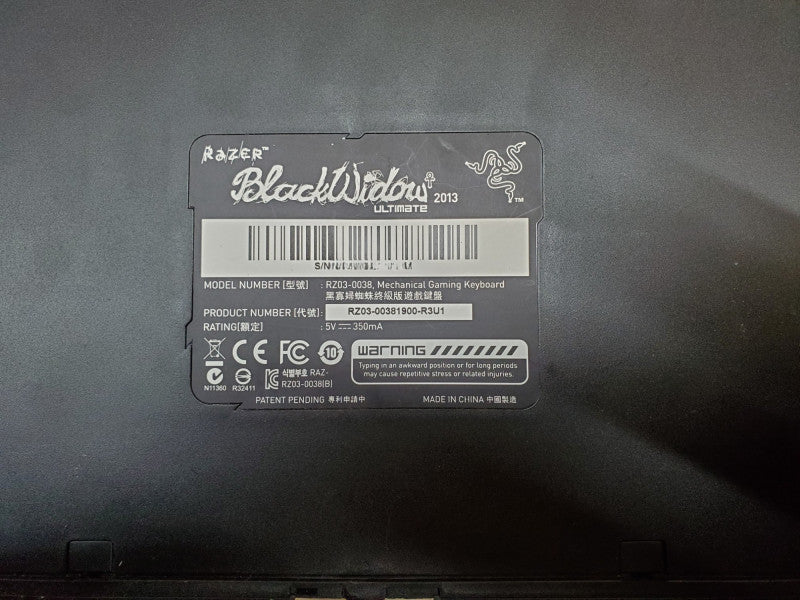 Razer BlackWidow Ultimate 2013 - Model RZ03-0038