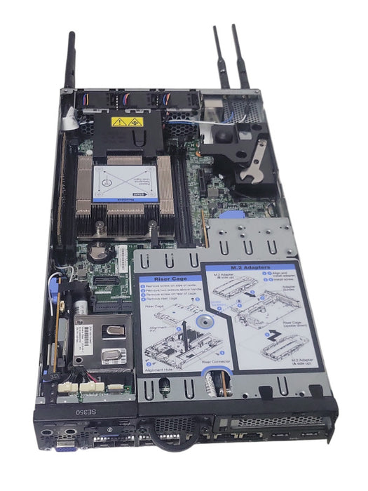 Lenovo thinksystem SE350 Intel Xeon D-2123it, 32GB DDR4, 2x 512GB nvme, SEE _