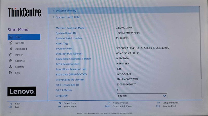 Lenovo ThinkCentre M75q-1 Ryzen 5 PRO 3400GE @3.30GHz, 16GB DDR4, 256GB NVMe