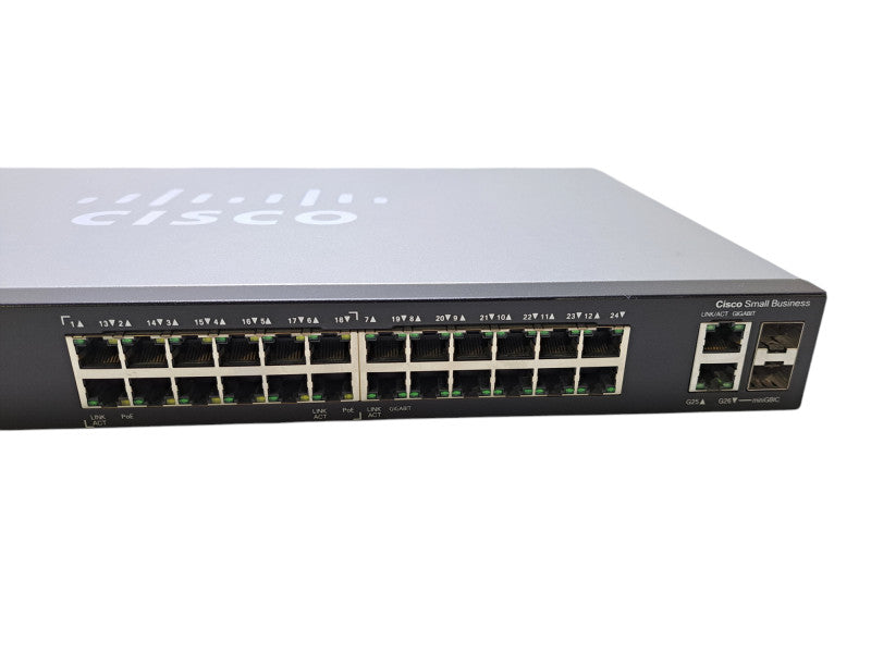 Cisco SG200-26P | 26-Port Gigabit PoE Smart Switch w/ 2x SFP