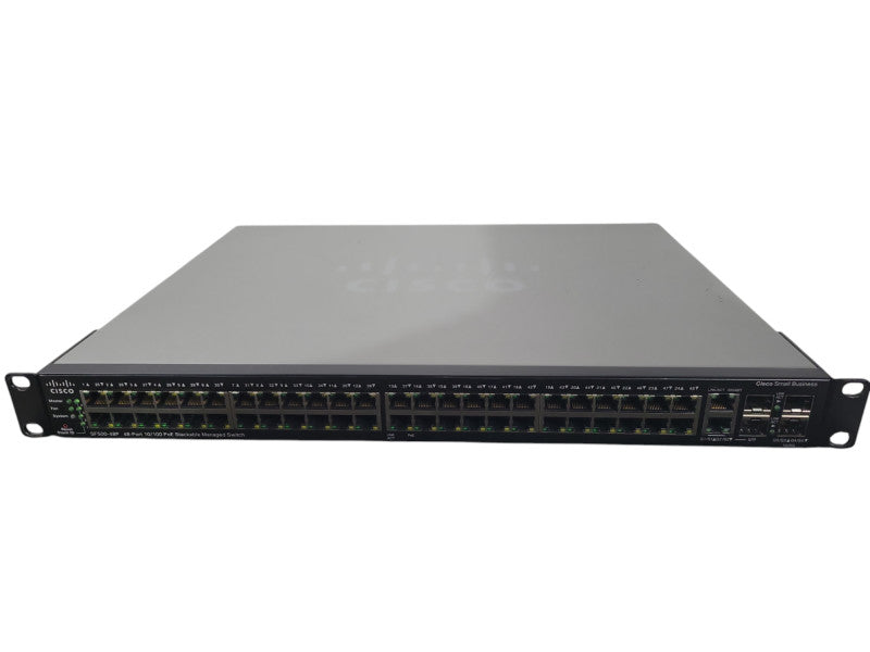 Cisco SF500-48P-K9 V01 | 48-Port 10/100 PoE Stackable Managed Switch !