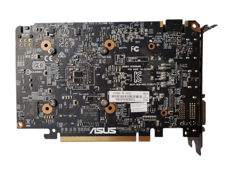 Asus GeForce GTX 950 2GB GDDR5 Mini Video Graphic Card