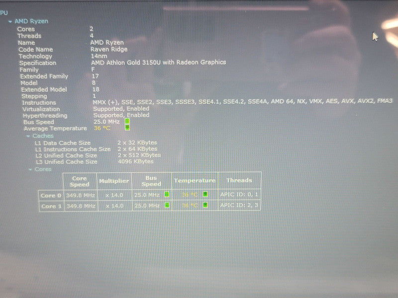 HP Laptop 15" Athlon Gold 3150U 8GB RAM 128GB SSD TOUCH!  β BudLap