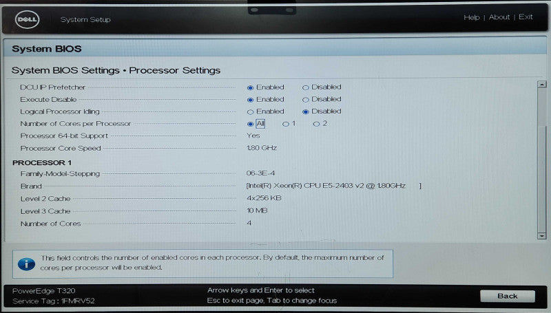 DELL PE T320 8x3.5", Xeon E5-2403 v2 1.80GHz, 64GB RAM, 4x 2TB SAS, H710