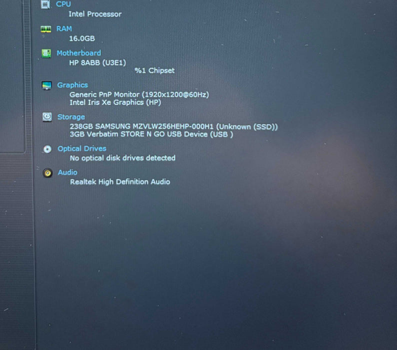 HP EliteBook 840 G9 i5-1235U@1.3GHz 16GB DDR4 RAM 256GB SSD  Lap200