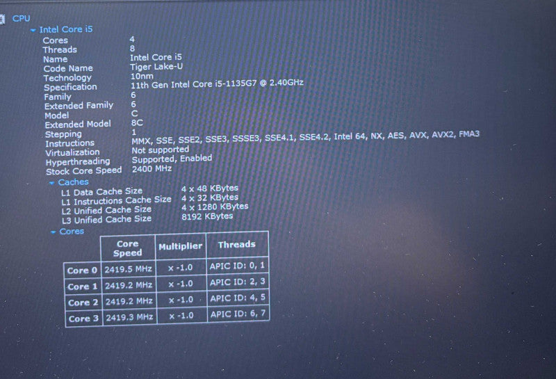 HP ProBook 440 G8 i5-1135G7@2.4GHz 16GB DDR4 RAM 256GB SSD  Lap200