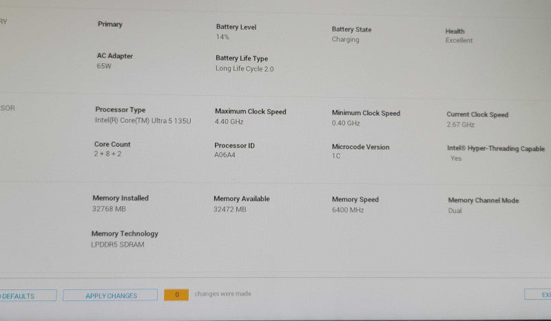 Dell Latitude 7450 (2024) i5 135U 32GB RAM NO SSD FOR PARTS/REPAIR  β Lap200