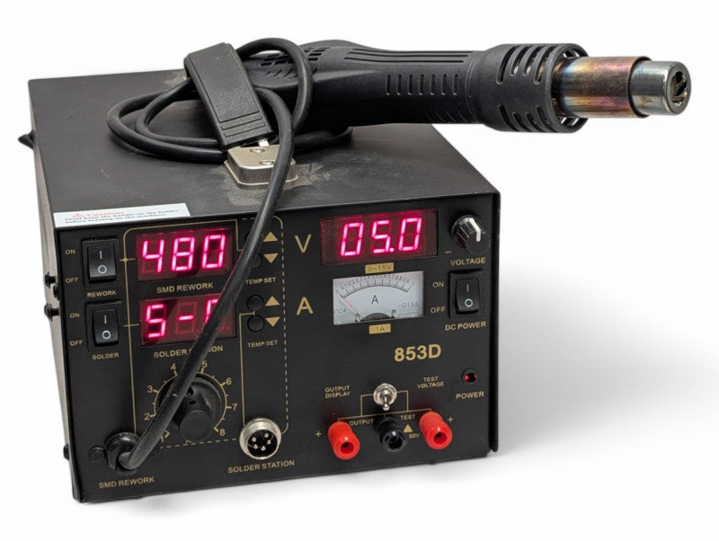 853D Stoldering Station with Power Supply PLEASE READ  -
