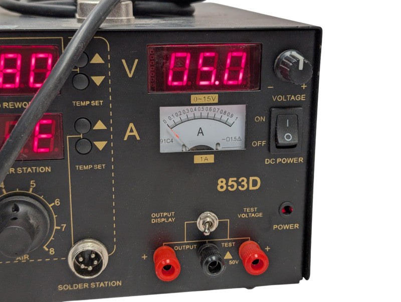 853D Stoldering Station with Power Supply PLEASE READ  -