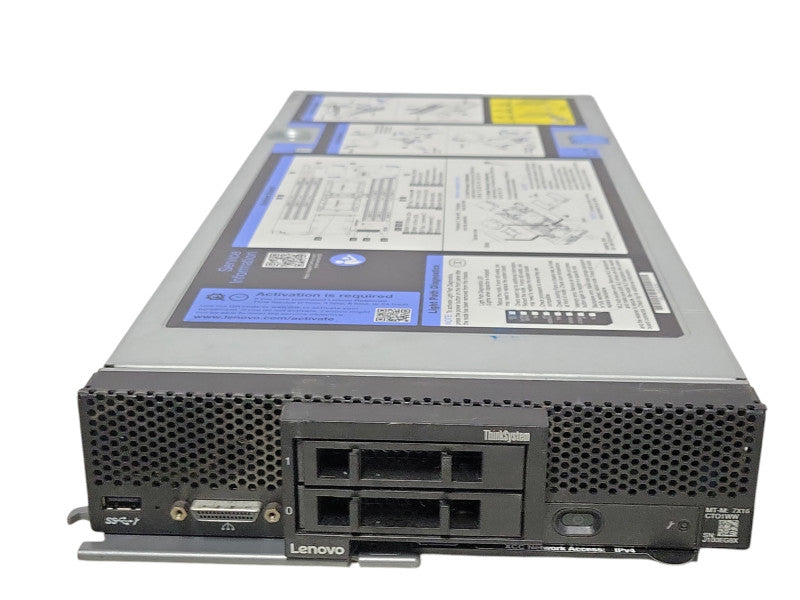 Lenovo ThinkSystem SN550 Blade server Barebone with 1x CPU heatsinks _