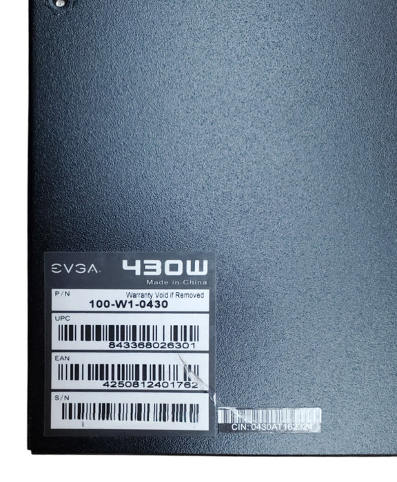 EVGA 430 430W ATX Desktop Power Supply 100-W1-0430
