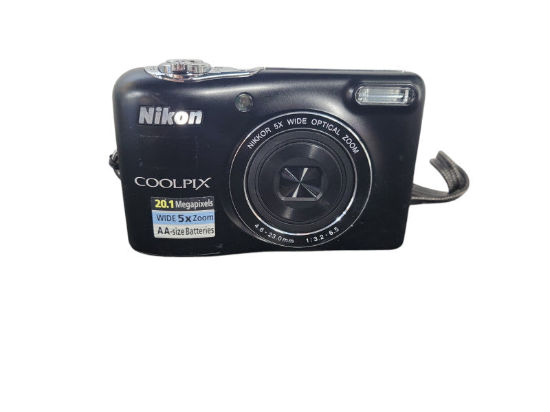 Nikon Coolpix L32 20.1 MP Digital Camera - Black  !