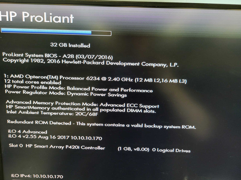 HP ProLiant DL385p Gen8 AMD Opteron 6234 32GB DDR3 NO HDD P420i 2x 460W PSU %
