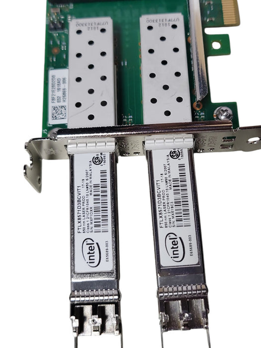 Dell X710-DA Dual Port 10Gb Network Adapter 05N7Y5 w/ SFPs LP bracket _
