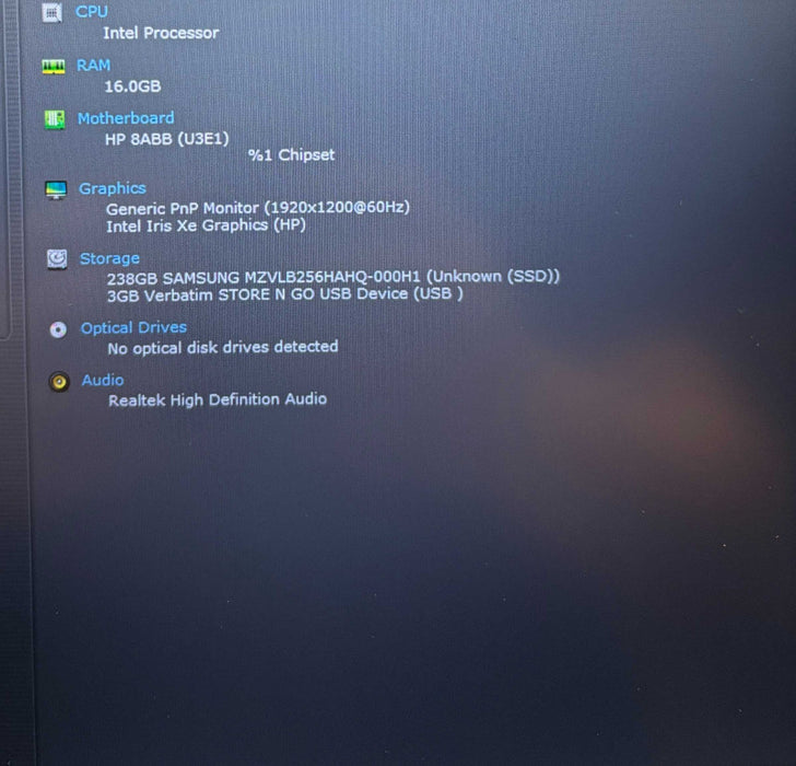 HP EliteBook 840 G9 i5-1245U@1.6Ghz 16GB RAM 256GB SSD Dented Corners READ!  Lap200