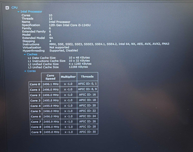 HP EliteBook 840 G9 i5-1245U@1.6Ghz 16GB RAM 256GB SSD Dented Corners READ!  Lap200