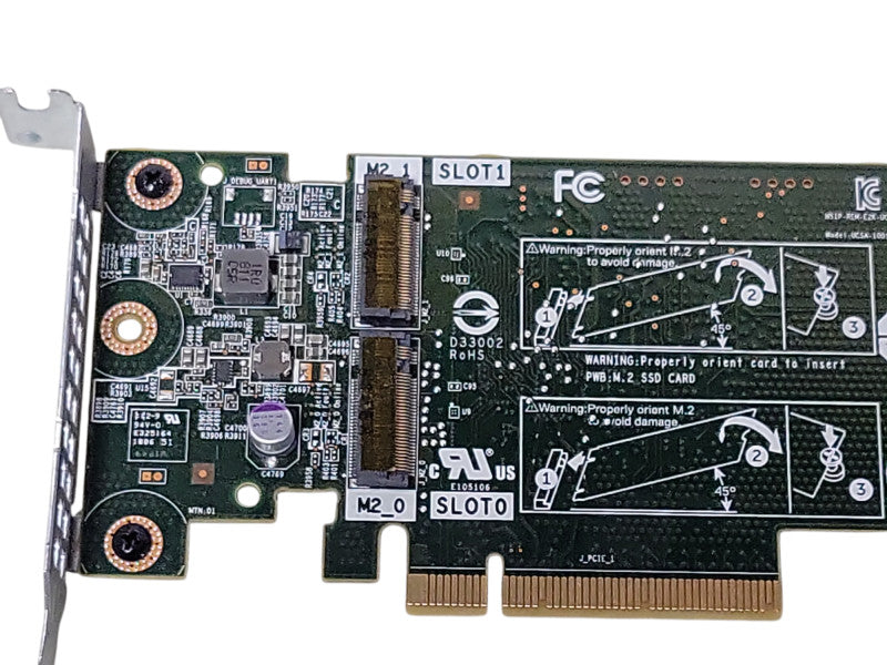 DELL Boss 2x M.2 PCIE Controller Adapter Card 0K4D64, No M.2 _