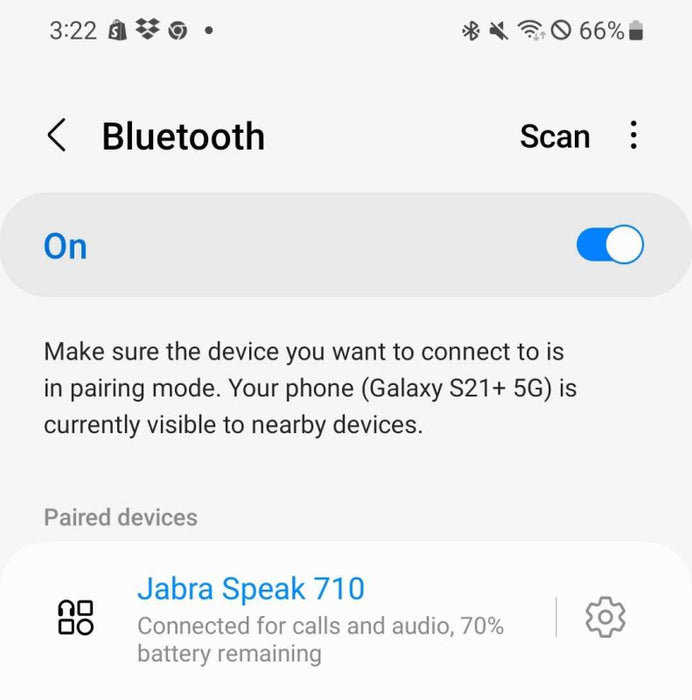 Jabra Speak 710 UC Portable USB Bluetooth Speakerphone w/ USB Receiver _