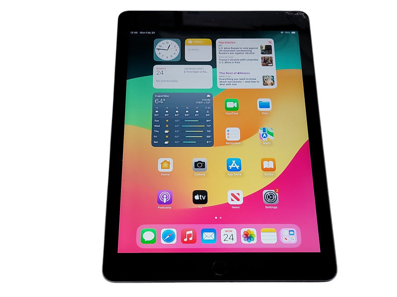 Apple iPad 6th Gen - 32GB - Space Gray [A1954 | Wifi + Cellular | Read] (