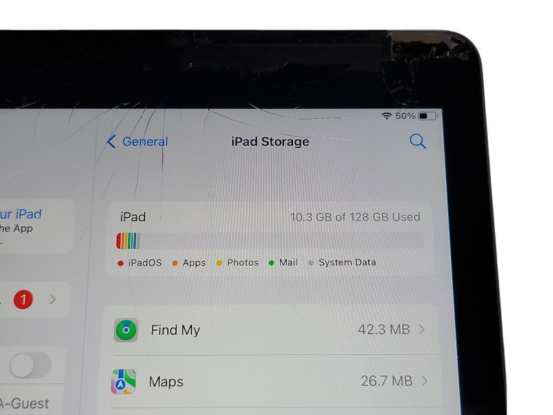 Apple iPad 5th Gen - 128GB - Space Gray [A1823 | Wifi + Cellular | Read] (