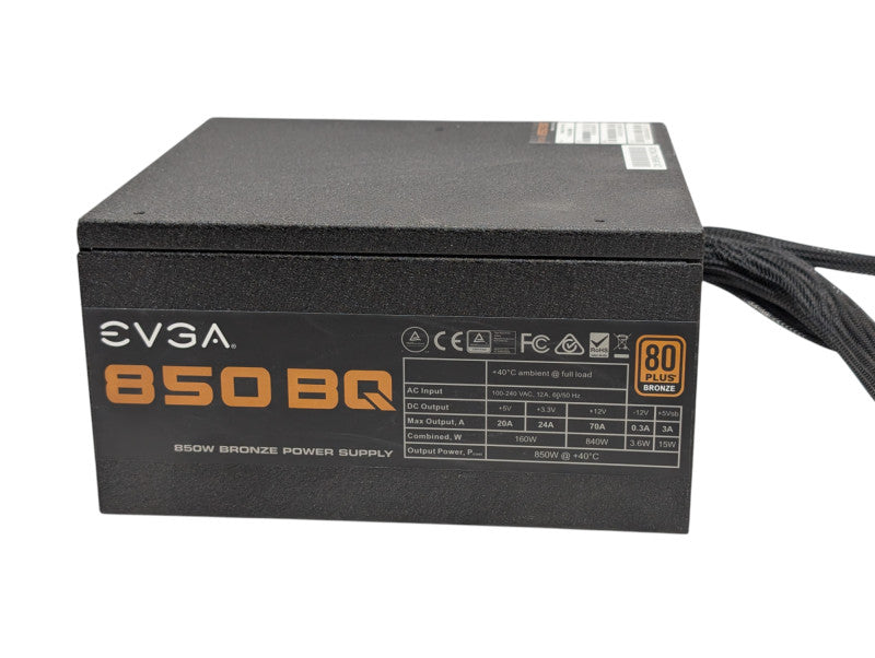 EVGA 850 BQ 110-BQ-0850 850W Semi Modular Computer PSU  -