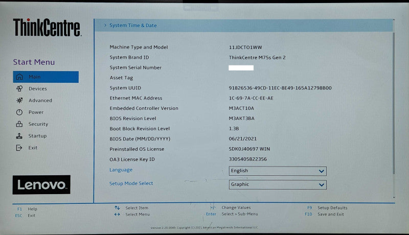 Lenovo ThinkCentre M75s Gen 2, Ryzen 3 PRO 4350G, 16GB DDR4, No HDD