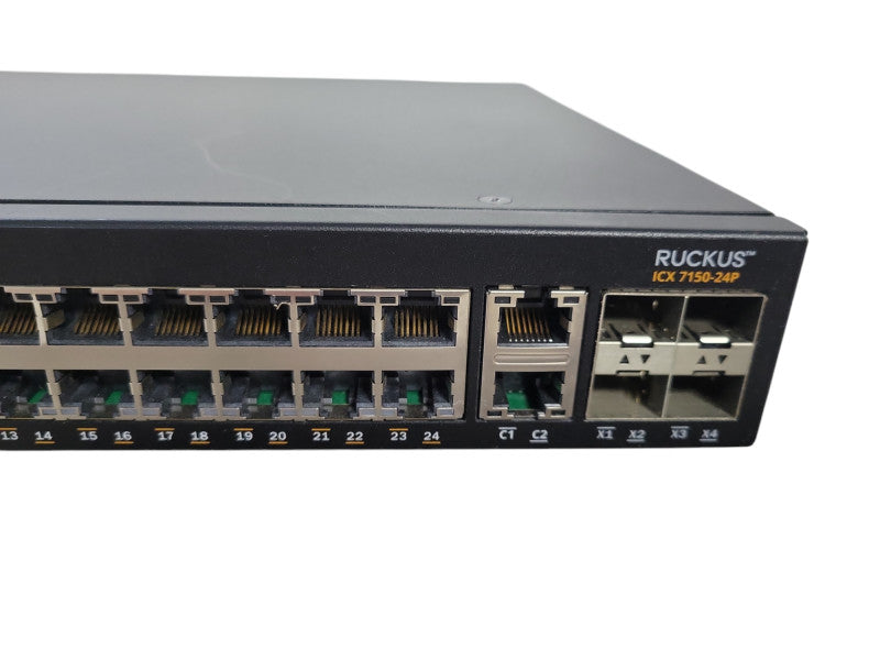 Ruckus ICX 7150-24P-4x10GR 24 Ports PoE Ethernet Switch READ !