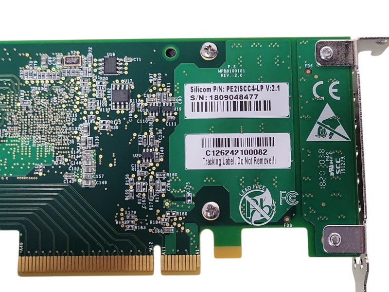 SILICOM PE2ISCC4-LP V:2.1 ACCELERATOR PCIE CONTROLLER, LP bracket _