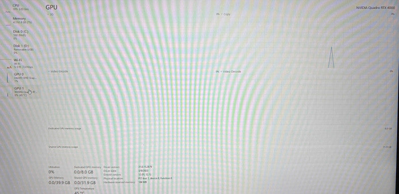 Dell Precision 7740 i7-9750H@2.6GHz RTX 4000 8GB GPU 64GB RAM 256GB SSD  Lap200