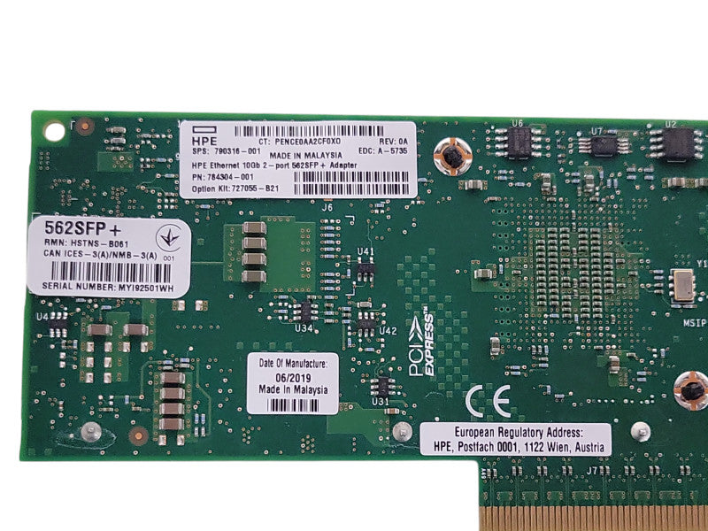 HPE 562SFP+ 790316-001 Ethernet 10Gb 2-port Adapter _