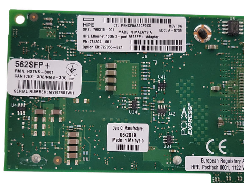 HPE 562SFP+ 790316-001 Ethernet 10Gb 2-port Adapter _