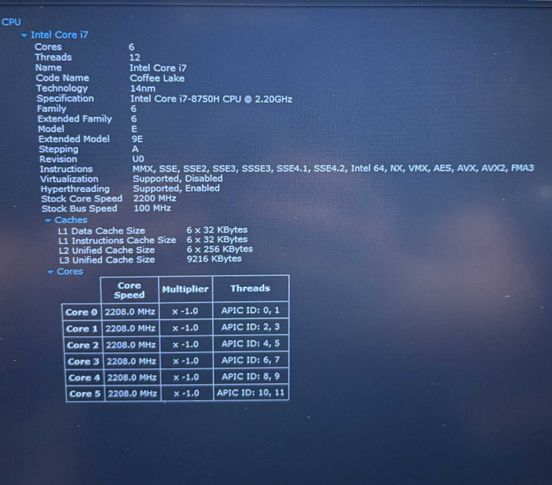 Dell G3 3759 i7-8750H@2.2GHz GeForce GTX 1050 Ti 4GB GPU 16GB RAM 256GB SSD  Lap200