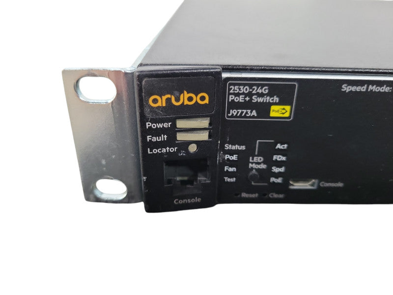 HPE Aruba 2530-24G PoE+ 24-Port Gigabit Ethernet Switch J9773A !
